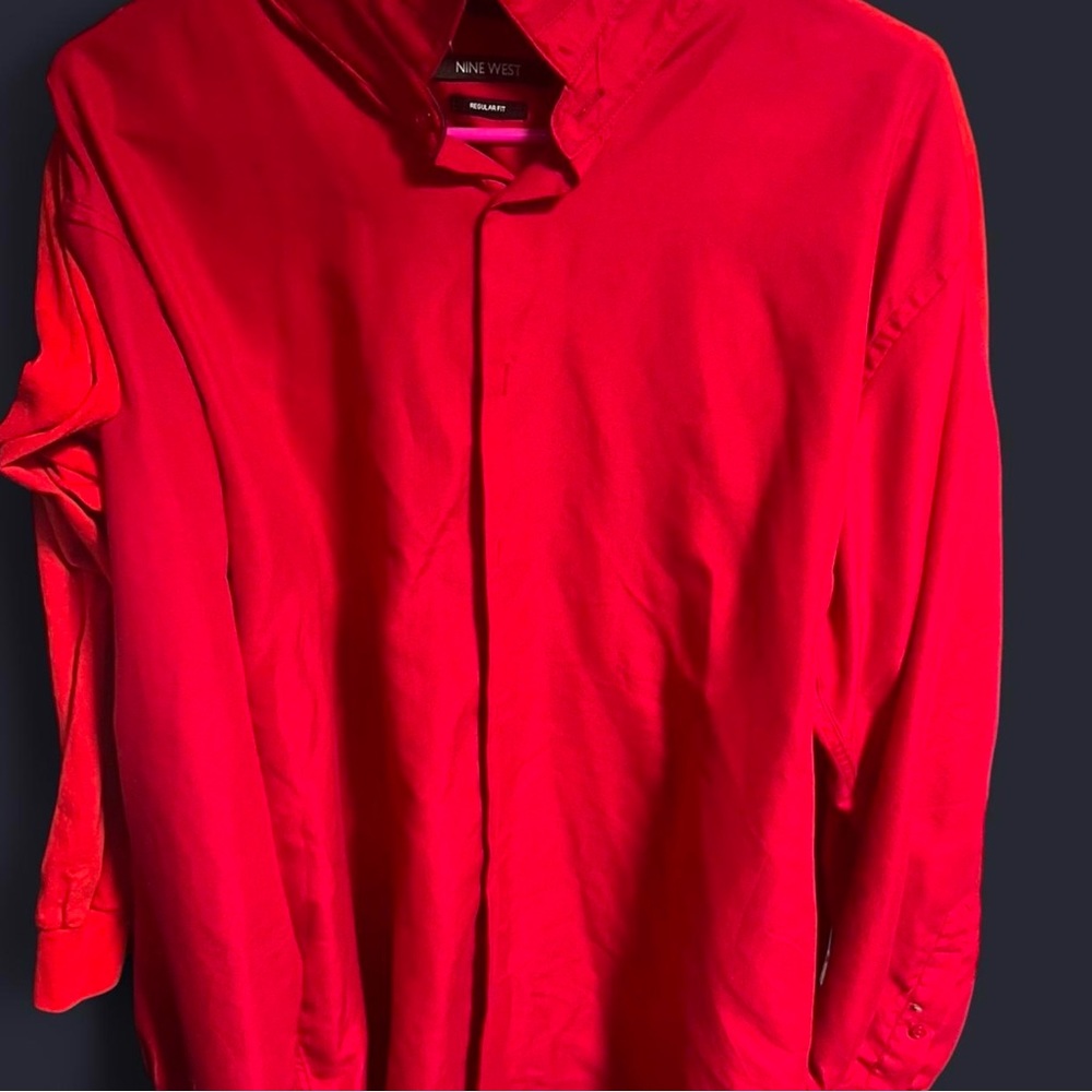 Nine West Red Dress Shirt